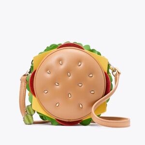 Kate Spade 3D Novelty Faux Leather Hamburger Crossbody Bag